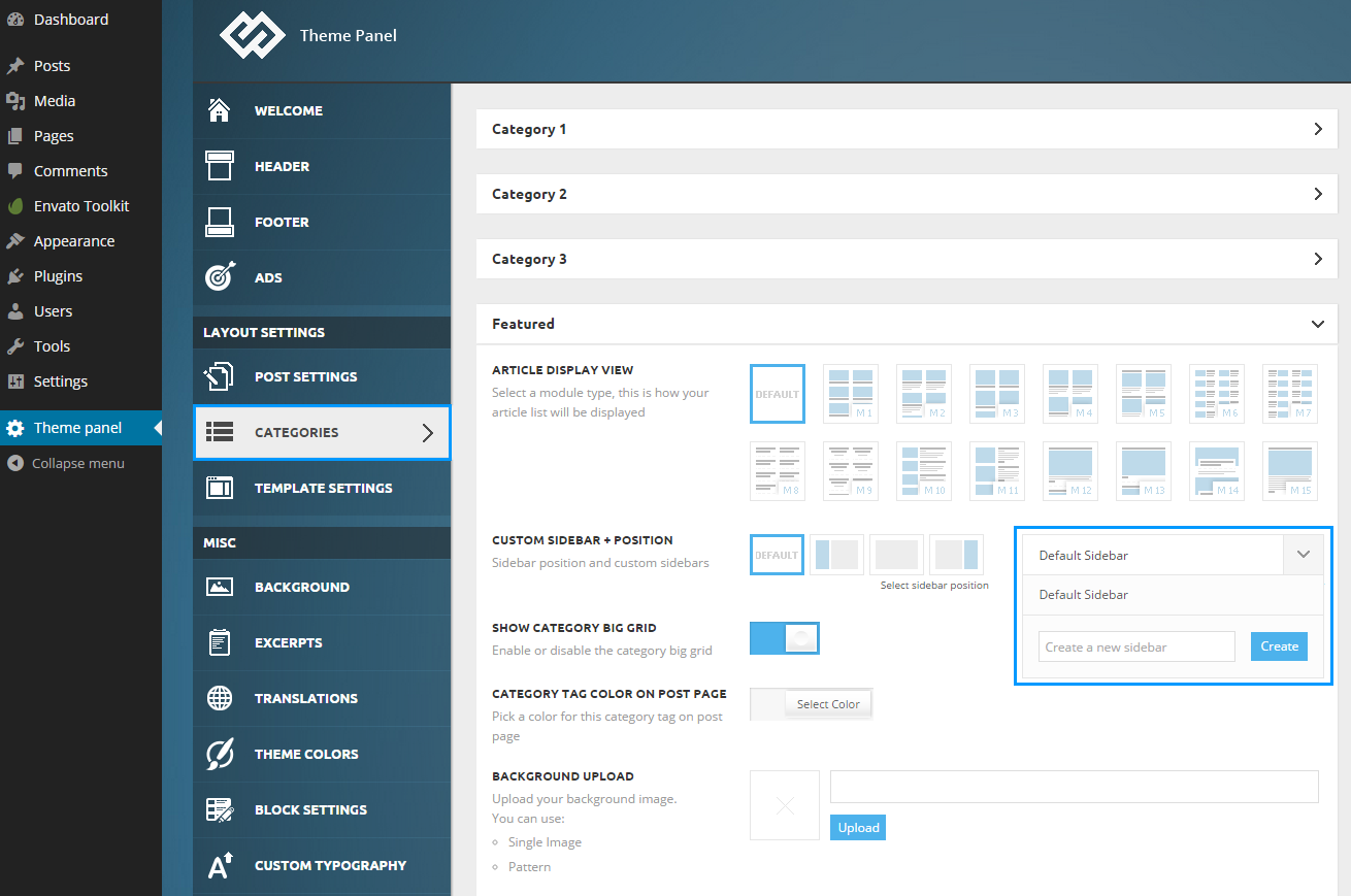 Sidebars And Widgets - TagDiv Support