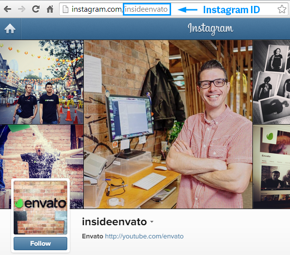 tagDiv Social Counter: Instagram ID