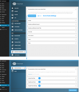 Custom Typography - tagDiv support