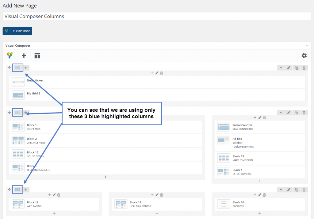 Newsmag Documentation - How to use Visual Composer