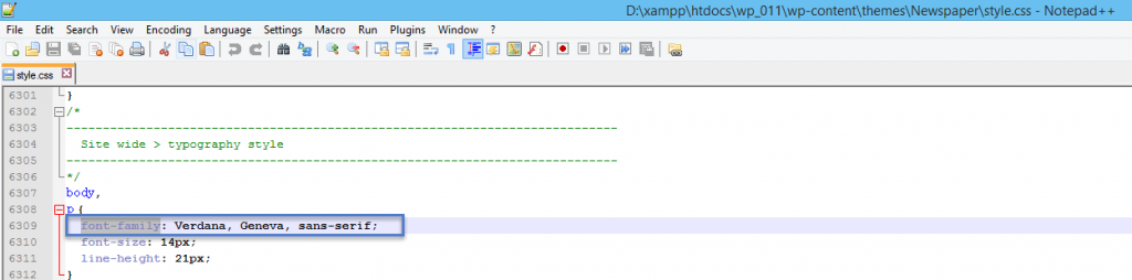 Newspaper Theme: Font customization introduction
