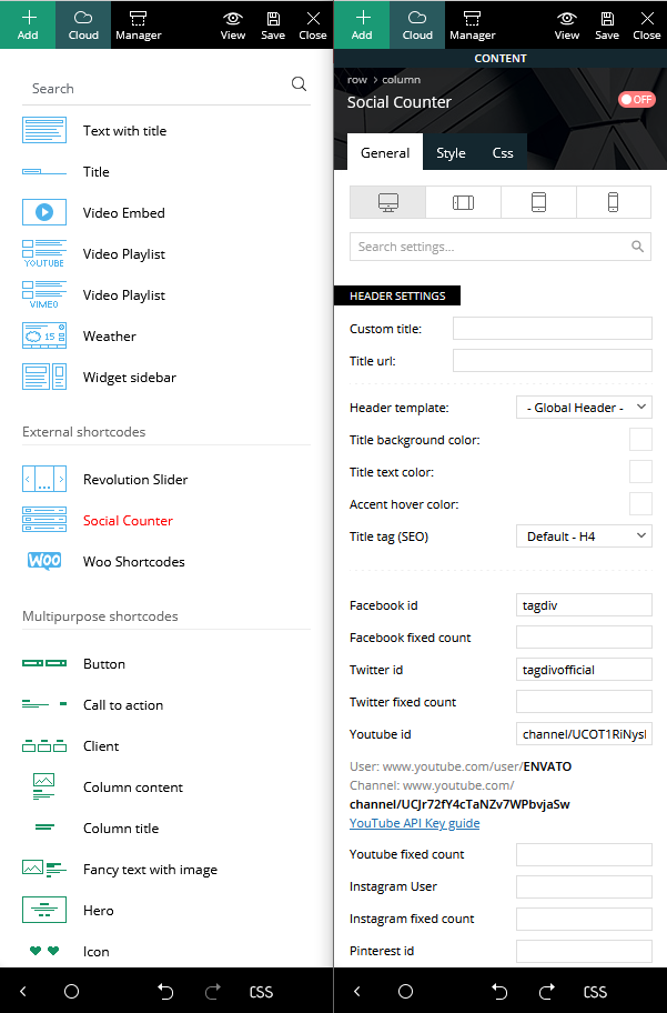 Social Counter Plugin: Muốn biết mức độ tương tác của bạn với mạng xã hội là như thế nào? Hãy cùng khám phá tagDiv Social Counter Plugin Intro. Điều này sẽ giúp bạn dễ dàng đo lường và theo dõi lượng người theo dõi của bạn trên các nền tảng mạng xã hội khác nhau.