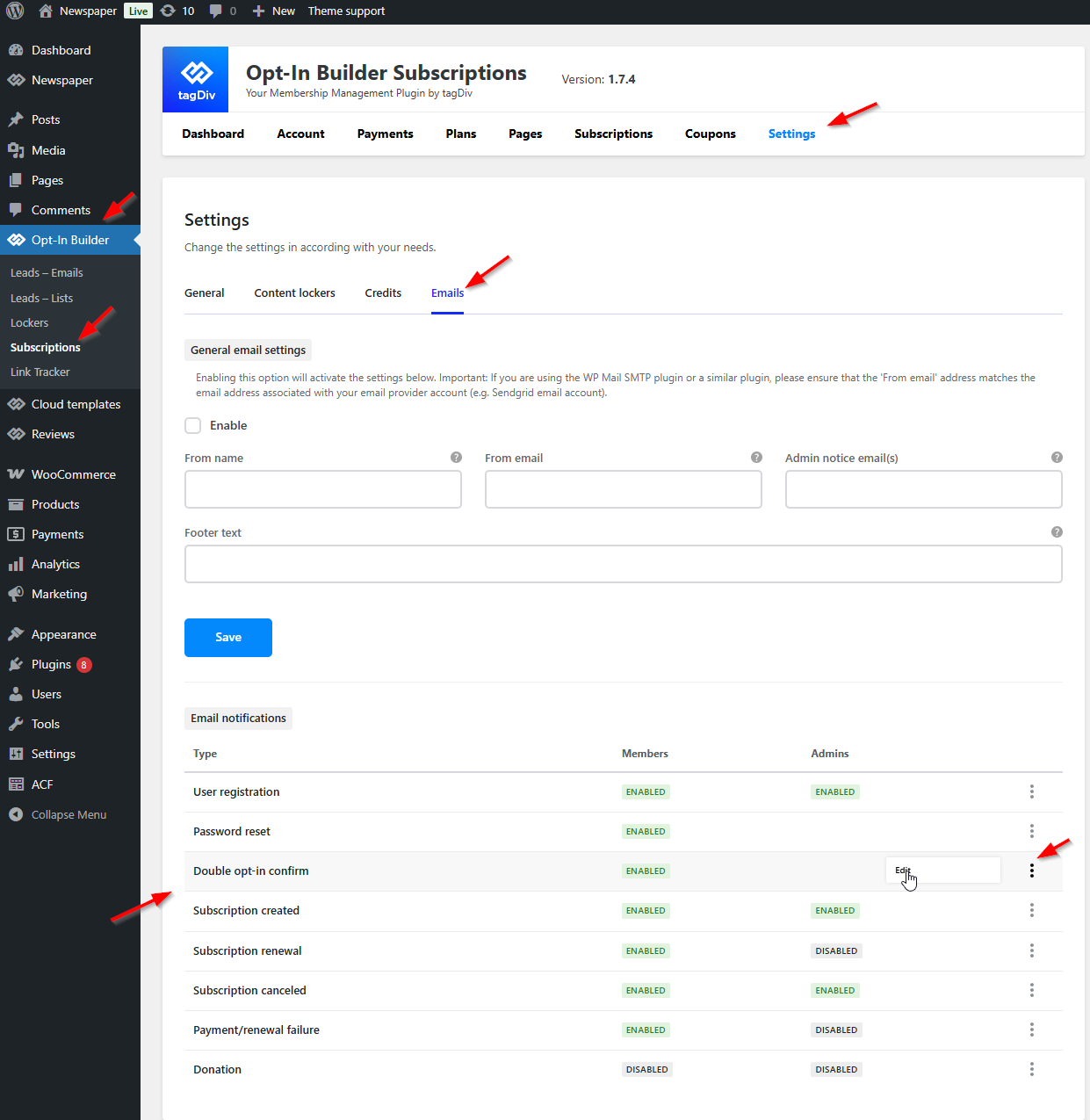 Double Opt-in Confirm